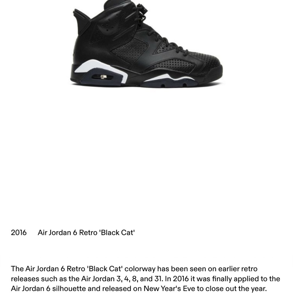 Air Jordan 6 Retro 'Black Cat' Sneakers